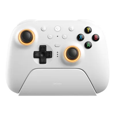8Bitdo Ultimate 2 Ασύρματο χειριστήριο Λευκό (RET00508) για Windows & Android, TMR Joysticks, Hall Effect/Tactile Triggers
