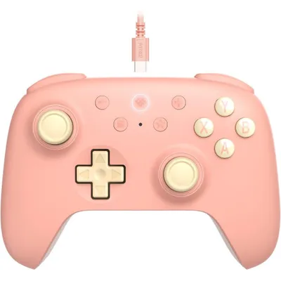 8BitDo Ultimate 2C Ενσύρματο Controller Peach (RET00476) για Windows PC και Android 1000Hz Polling Rate, Hall Effect Joysticks