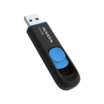 Adata UV128 512GB USB 3.2 Black-Blue (AUV128-512G-RBE) (ADAAUV128-512G-RBE)