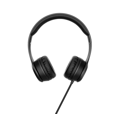 Ακουστικά Stereo Hoco W21 Graceful Charm 3.5mm με Μικρόφωνο Μαύρα