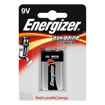 Αλκαλική Μπαταρία Energizer Alkaline Power 6LR61/9V alkaline battery (blister) 1τμχ (6LR61E) (ENE6LR61)