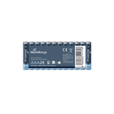 Αλκαλική Μπαταρία MediaRange Premium AAA 1.5V (LR3) (24 Pack) (MRBAT103)