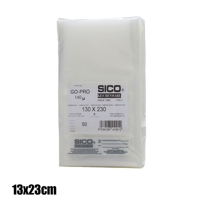 SICO Σακούλες Vacuum Ανάγλυφες 50 τμχ. 13x23 cm