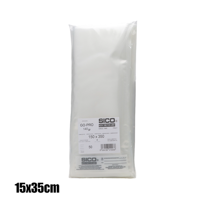 SICO Σακούλες Vacuum Ανάγλυφες 50 τμχ. 15x35 cm