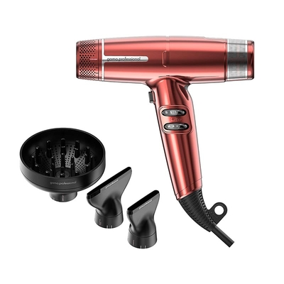 GAMA Επαγγελματικό Brushless Πιστολάκι Μαλλιών με 2 Στόμια & Φυσούνα 1500 W