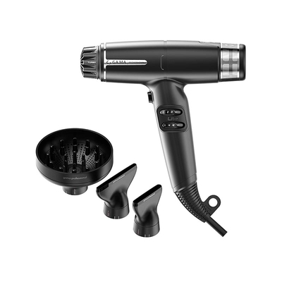 GAMA Επαγγελματικό Brushless Πιστολάκι Μαλλιών με 2 Στόμια & Φυσούνα 1500 W