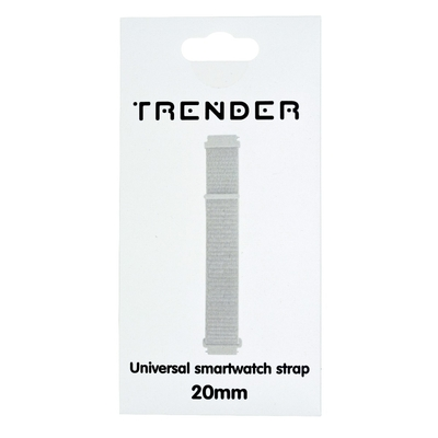 Ανταλλακτικό Λουράκι Trender TR-NY20WH Nylon 20mm Λευκό