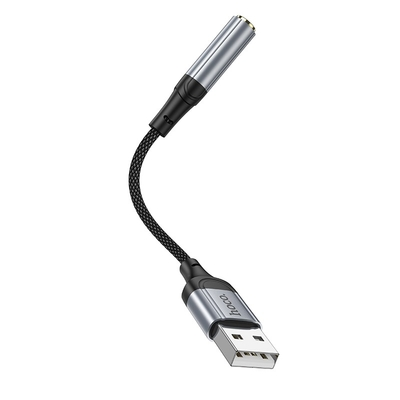 Αντάπτορας Hoco LS36 Fresh USB to 3.5mm Hi-Fi Braided 12cm