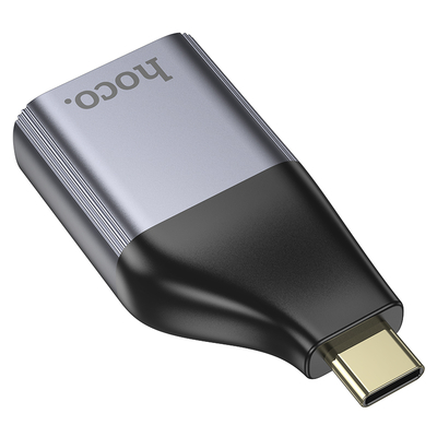 Αντάπτορας  Hoco UA35 USB-C σε RJ45 OTG 100Mbps Γκρι