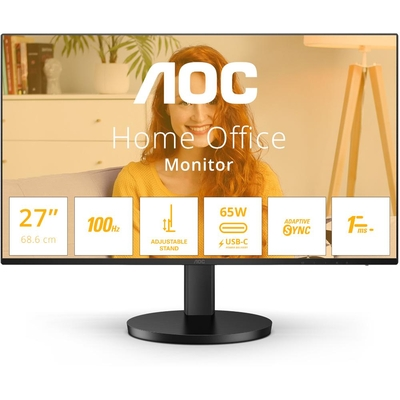 AOC 27B3CF2 IPS FHD USB-C Ergonomic Monitor 27'' with speakers (AOC27B3CF2)