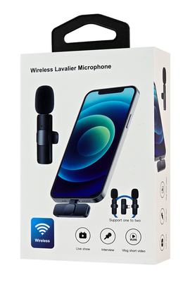 APEXEL ασύρματο μικρόφωνο APL-MIC004, Lightning, 2.4GHz, μαύρο