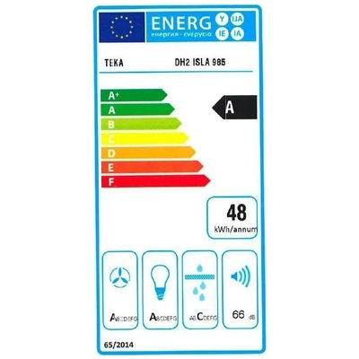 Απορροφητήρας Καμινάδα Νησίδας/Οροφής TEKA EcoPower 3+1 Ταχύτητες 796m3/h 90cm DH2 985 
ISLAND Ασημί 40484640