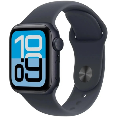 Apple Watch SE 3 5G (2025) Aluminum 40mm GPS eSIM NFC 5 ATM Aluminum Case Midnight με Sport Band Midnight