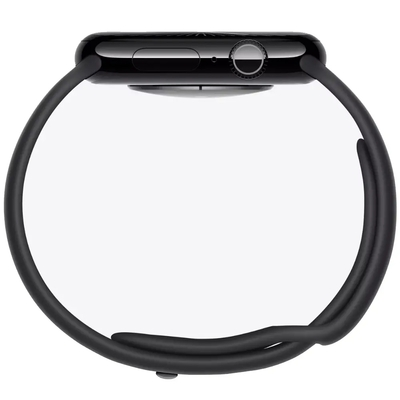 Apple Watch Series 10 Aluminum 46mm GPS NFC IP6X Aluminum Case Jet Black με Sport Band Black