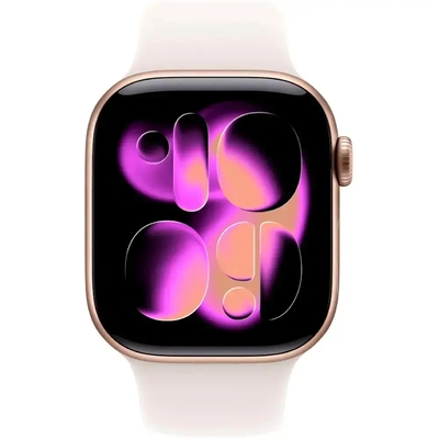 Apple Watch Series 11 (2025) Aluminum 42mm GPS NFC IP6X  Aluminum Case Rose Gold με Sport Band Light Blush