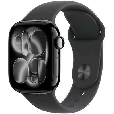 Apple Watch Series 11 5G (2025) Aluminum 42mm GPS eSIM NFC IP6X  Aluminum Case Jet Black με Black Sport Band