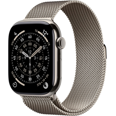 Apple Watch Series 11 5G (2025) Aluminum 46mm GPS eSIM NFC IP6X Aluminum Case Natural με Natural Milanese Loop