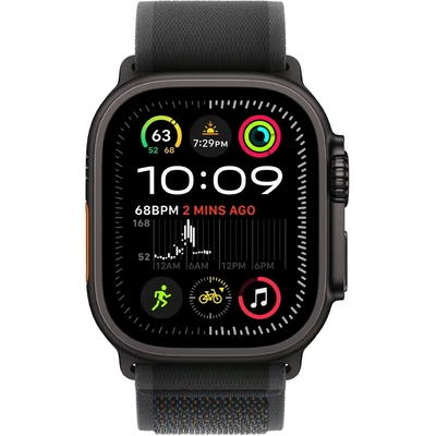 Apple Watch Ultra 2 49mm GPS eSIM NFC IP6X Black Case με Black Trail Loop