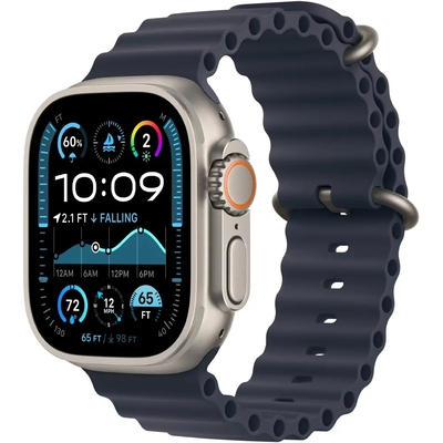 Apple Watch Ultra 2 49mm GPS eSIM NFC IP6X Natural Case με Navy Ocean Band