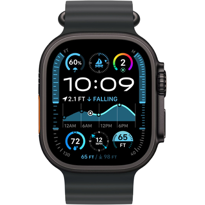 Apple Watch Ultra 2 49mm GPS eSIM NFC IP6X Titanium Case με Black Ocean Band