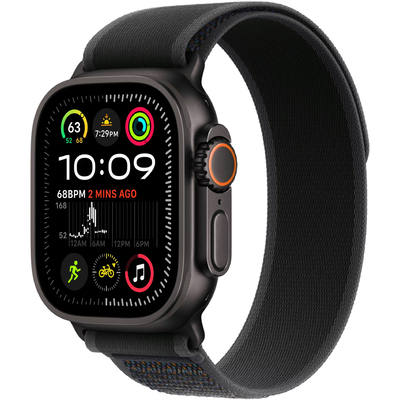 Apple Watch Ultra 2 4G 49mm GPS eSIM NFC IP6X Natural Case με Black Alpine Loop