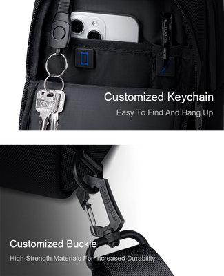 ARCTIC HUNTER τσάντα Crossbody XB00678, 5.8L, μαύρη