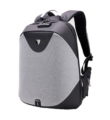 ARCTIC HUNTER τσάντα πλάτης B00208 με θήκη laptop 15.6", λουκέτο TSA, 24L, γκρι