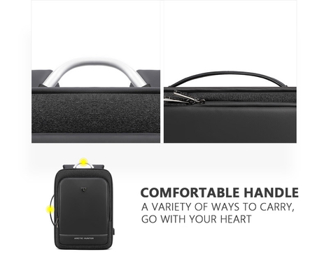 ARCTIC HUNTER τσάντα πλάτης B00227L με θήκη laptop 17", 41L, USB, μαύρη
