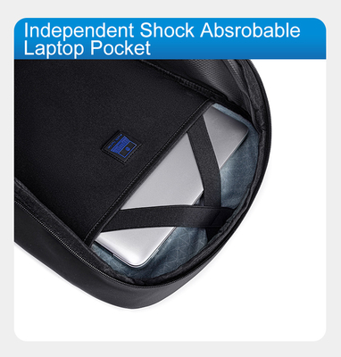 ARCTIC HUNTER τσάντα πλάτης B00559 με θήκη laptop 15.6", 21L, μαύρη