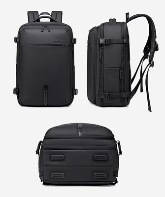 ARCTIC HUNTER τσάντα πλάτης B00866 με θήκη laptop 15.6", αεροστεγής θήκη, 35.5L/49.5L, μαύρη