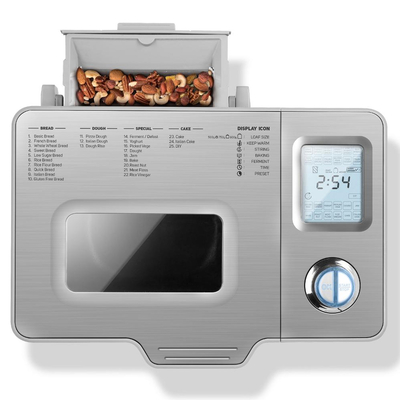 Αρτοπαρασκευαστής Sencor SBR 2000SS Inox 900g με Αυτόματη Προσθήκη Υλικών & 23 Προγράμματα