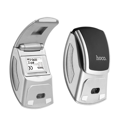 Ασύρματο Ποντίκι Hoco. DI03 1200 DPI 2.4G 3 Πλήκτρων Αναδιπλούμενο. Μαύρο-Ασημί