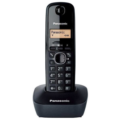 Ασύρματο Ψηφιακό Τηλέφωνο Panasonic KX-TG1611GRH Μαύρο με Αναγνώριση Κλήσης, Λειτουργία Αφύπνισης και Φωτιζόμενη Οθόνη
