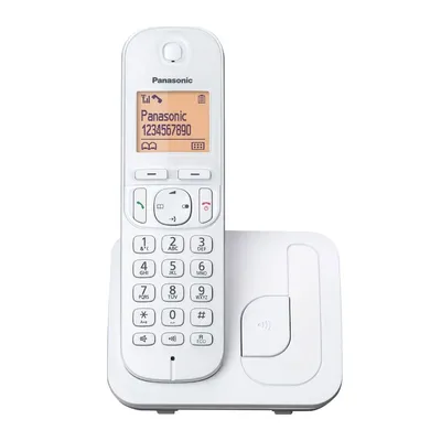 Ασύρματο Ψηφιακό Τηλέφωνο Panasonic KX-TGC250GRW με Αναγνώριση Κλήσης, Πλήκτρο Αποκλεισμού Κλήσεων και Ανοιχτή Ακρόαση Λευκό