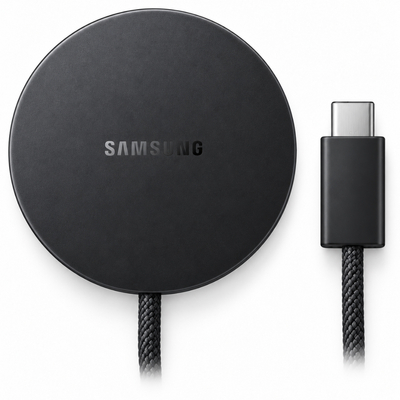 Ασύρματος Φορτιστής Slim Samsung EPP2900BBEGWW Qi2.2 25W MagSafe και MPP με USB-C Braided Καλώδιο Μαύρος