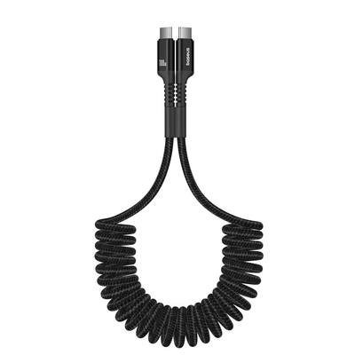 Baseus Fast Charging Cable USB-C to USB-C Fish-Eye 100W 1m Black (P10320203111-00) (BASP10320203111-00)