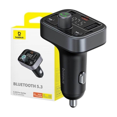 Baseus FM Transmitter Αυτοκινήτου με Bluetooth S-09 Pro (C10762200113) (BASC10762200113)