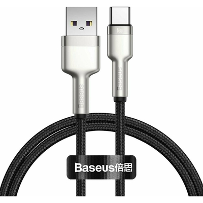 Baseus USB cable for USB-C Cafule, 66W, 1m (black) (CAKF000101) (BASCAKF000101)