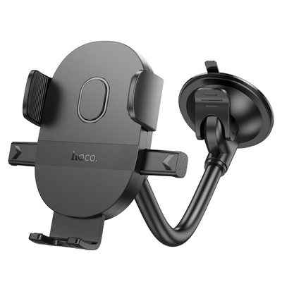 Βάση Στήριξης Αυτοκινήτου Hoco H20 Mighty One-Button για Παρμπρίζ Περιστρεφόμενη 360° Μαύρη 4.7"-7"