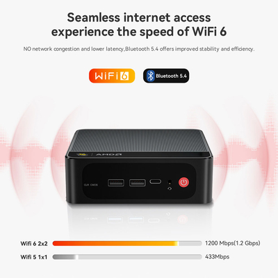 BEELINK mini PC SER5 Max, AMD Ryzen R7 7735U, 24GB, 500GB M.2, Windows 11 Pro