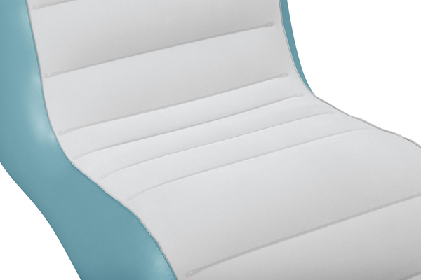 BESTWAY φουσκωτή πολυθρόνα 75127, 133x79x88cm, γαλάζια/λευκή