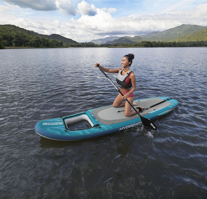 BESTWAY φουσκωτή σανίδα SUP Aqua Drifter View 6532H με διάφανο παράθυρο, 335x91.5x15cm, μπλε