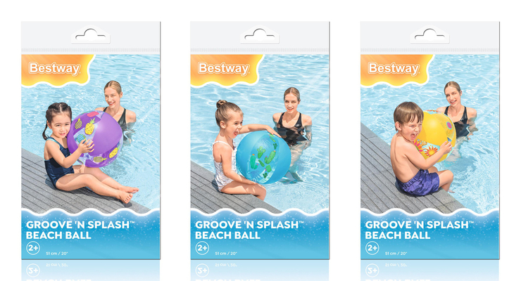 BESTWAY μπάλα θαλάσσης 31036, 51cm, διάφορα χρώματα/σχέδια, 1τμχ