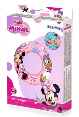 BESTWAY παιδικό σωσίβιο κουλούρα 91040, 56cm, 3-6 ετών, Minnie & Friends