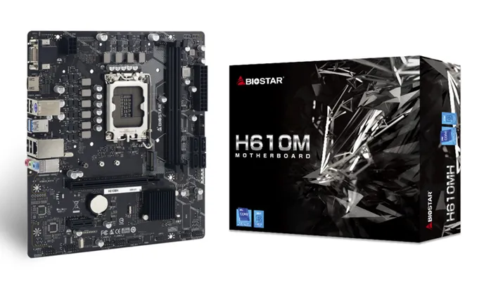 BIOSTAR μητρική H610MH, 2x DDR4, s1700, USB 3.2, uATX, GbE, Ver. 6.0