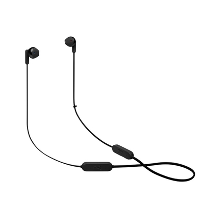 Bluetooth Hands Free JBL Tune 215 Neckband 16h Αυτονομία με Multi Pairing, Pure Bass Sound, Συμβατό με Voice Assistant JBLT215BTBLK Μαύρο