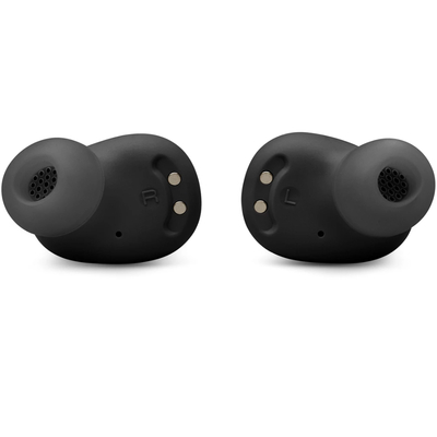 Bluetooth Hands Free JBL Vibe Buds 2 In-ear TWS ANC με 10 ώρες Λειτουργία ΒΤ 5.3 IPX4 με Θήκη Φόρτισης Μαύρα