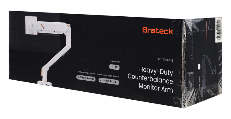 BRATECK βάση γραφείου οθόνης LDT111-C012, 17-49", έως 20kg, heavy duty