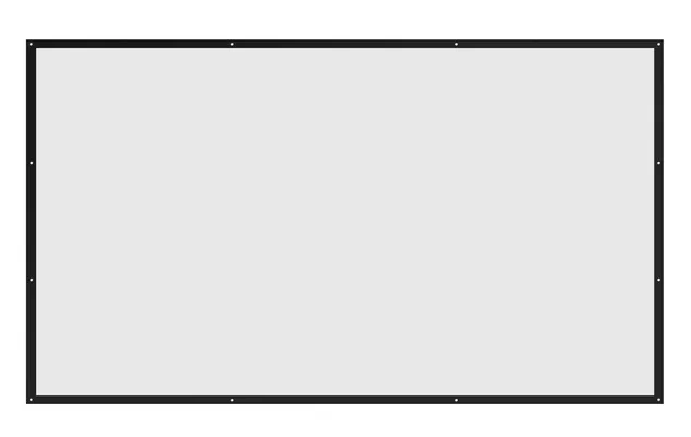 BRATECK οθόνη προβολής projector τοίχου PEGA100, 221x124cm, 16:9/100", fixed