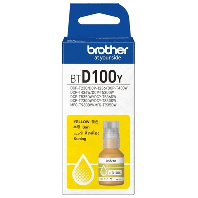 Brother Μελάνι Inkjet BT-D100M Yellow (BTD100Y) (BROBTD100Y)